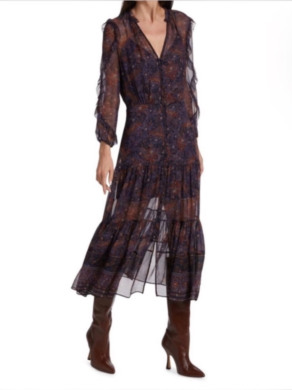 18. $950 Veronica Beard Sabina Silk Midi Dress